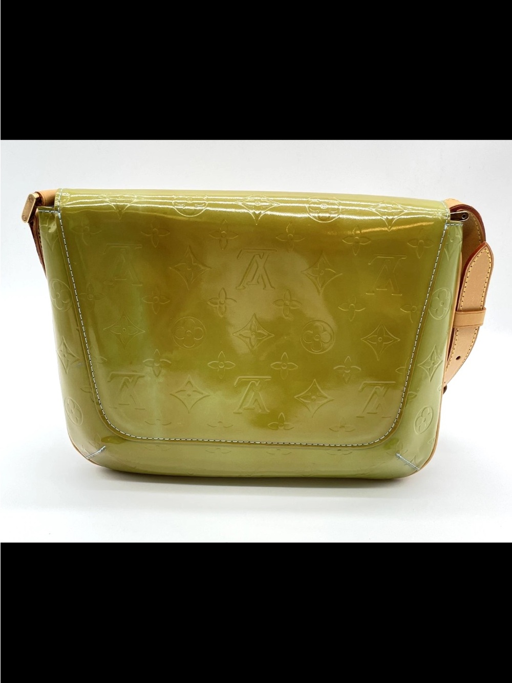 Louis Vuitton Olive Green Vernis Thompson street - Picture 3 of 16